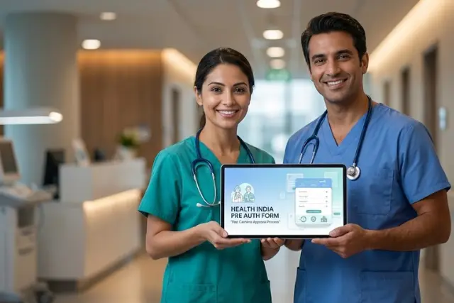 health india pre auth form