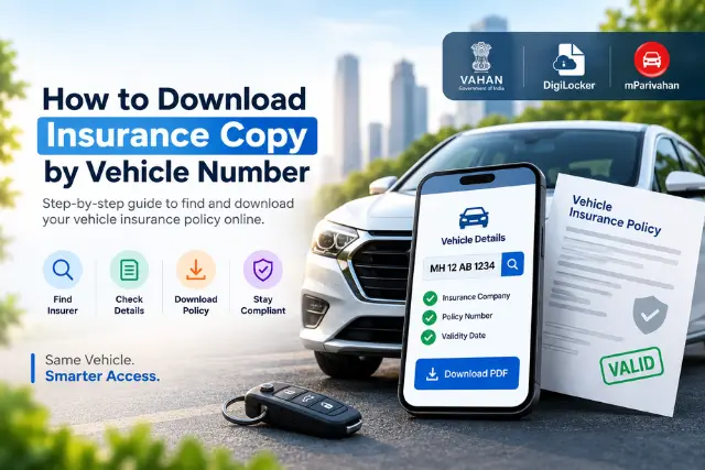 download insurance copy by vehicle number